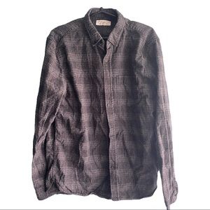 Grey and black flannel